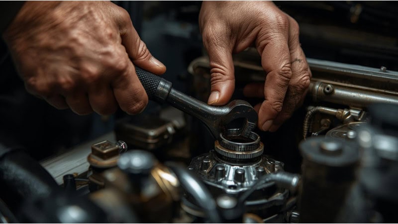 Stuck oil filter wrench