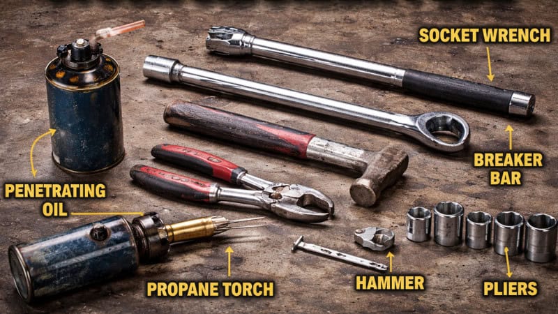 Stripped oil drain plug Removal tool