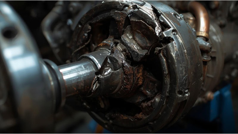 Damaged crankshaft symptoms