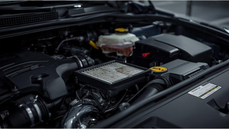 How often to change engine filter in house