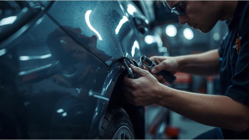 How to get a dent out of a car at home