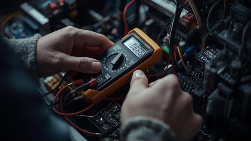 How to use multimeter to check voltage on car
