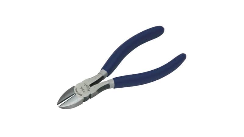 Diagonal cutting pliers designed for clean wire cutting in electrical work