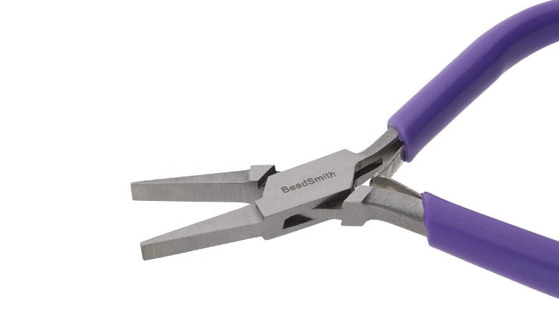 Flat nose pliers with wide jaws used for bending and holding flat materials