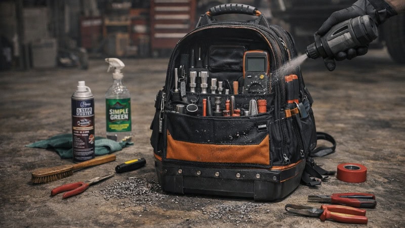 Mechanic tool backpack maintenance