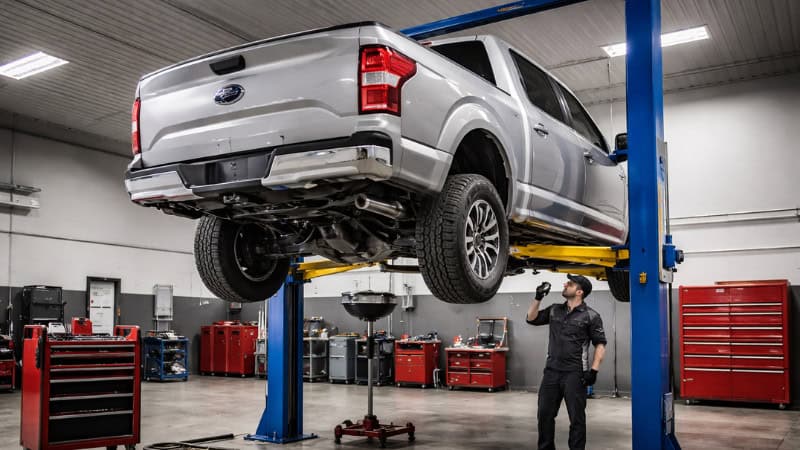 How to balance car on two post lift