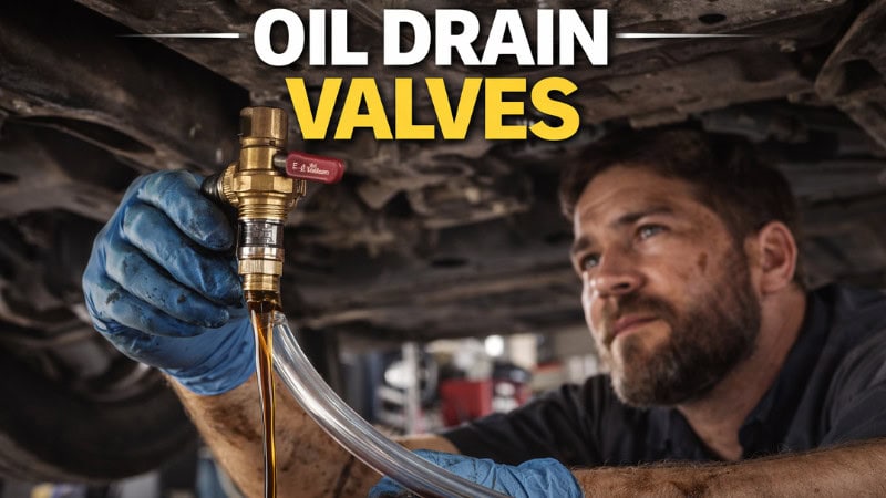 Oil drain quick valve