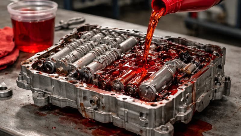 Checking transmission fluid with engine running or off