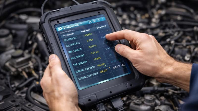 How many sensors are in a car engine