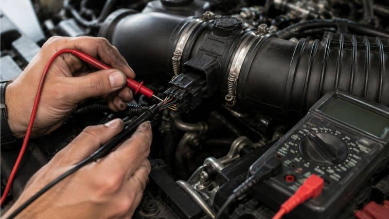maf-sensor-multimeter-testing
